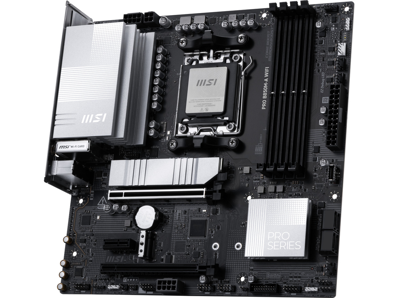 MSI PRO B850M-A WIFI AM5 , Wi- - Am5 Micro Atx Pcie 5.0 Motherboard recension och pris