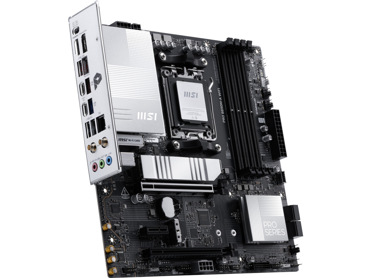 MSI PRO B850M-A WIFI AM5 , Wi- - Am5 Micro Atx Pcie 5.0 Motherboard recension och pris